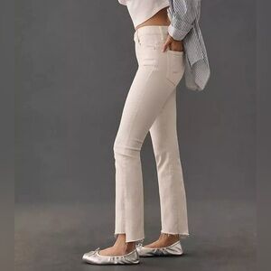 Mother Insider crop ankle cream puff size 28